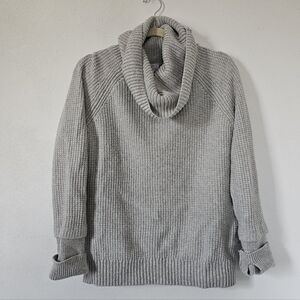 Market and Spruce Grey Sharon Cowl Neck Sweater. Size Medium